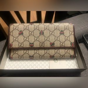 Gucci authentic coded canvas large wallet